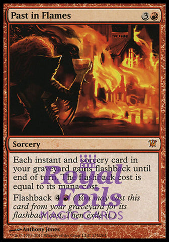 **1x FOIL Past in Flames** ISD MTG Innistrad Mythic MINT red