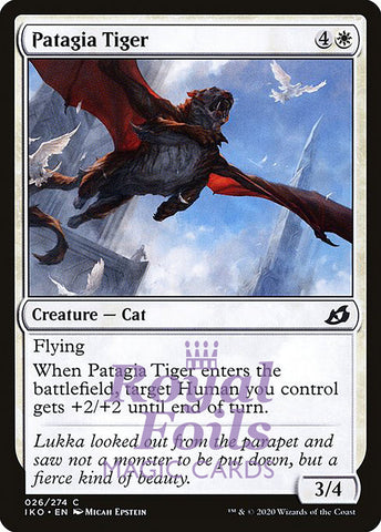 Patagia Tiger 4x FOIL IKO MTG Ikoria Common MINT white