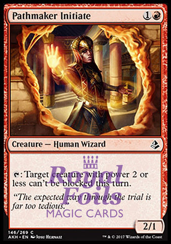 Pathmaker Initiate 4x FOIL AKH MTG Amonkhet Common MINT red