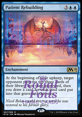 Patient Rebuilding 1x FOIL M19 MTG Core Set 2019 Rare MINT blue