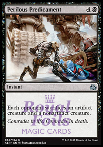 Perilous Predicament 4x FOIL AER MTG Aether Revolt Uncommon MINT black