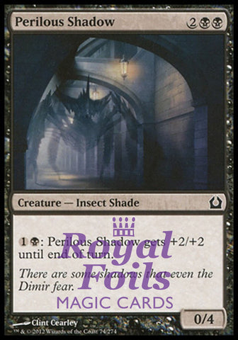 Perilous Shadow 4x FOIL RTR MTG Return to Ravnica Common MINT black