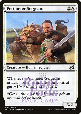 Perimeter Sergeant 4x FOIL IKO MTG Ikoria Common MINT white