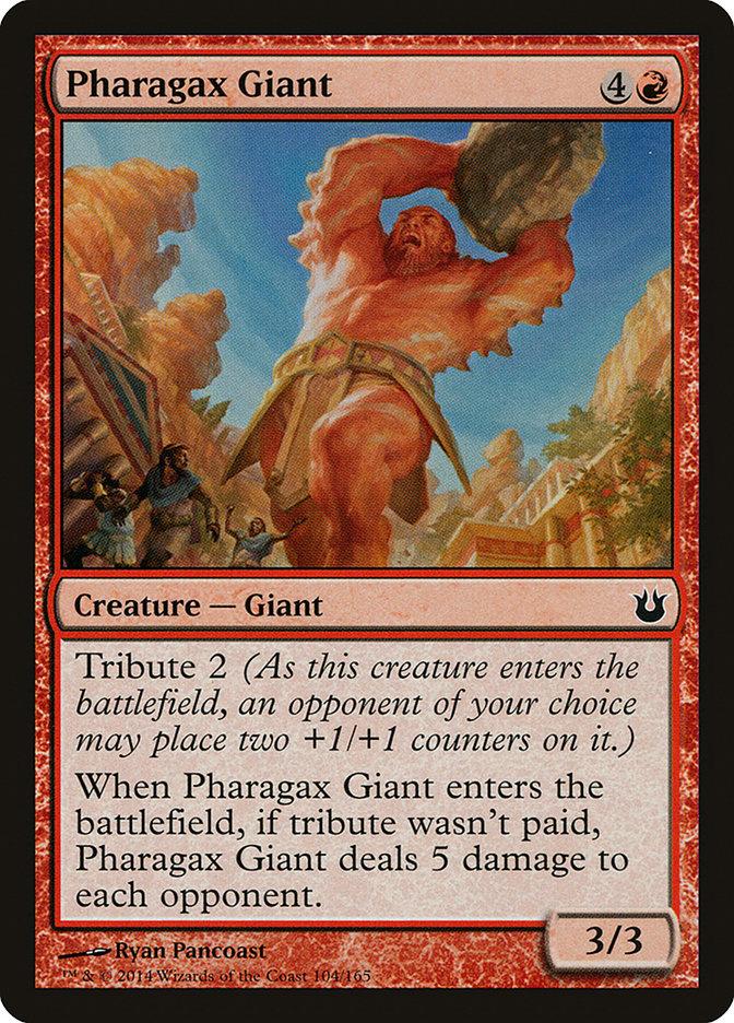 **4x FOIL Pharagax Giant** BNG MTG Born of the Gods Common MINT