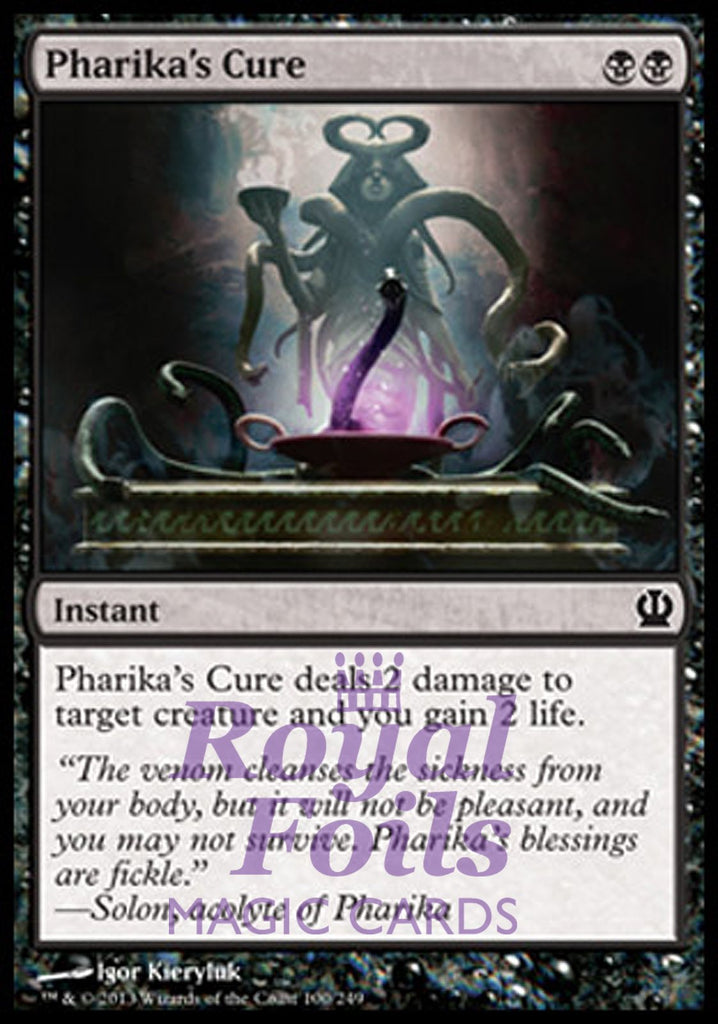 Pharika's Cure 4x FOIL THS MTG Theros Common MINT black