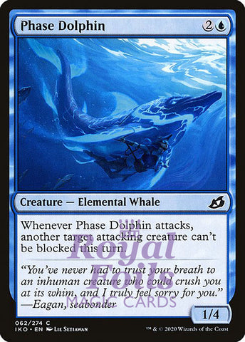 Phase Dolphin 4x FOIL IKO MTG Ikoria Common MINT blue
