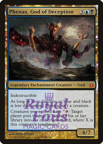 **1x FOIL Phenax, God of Deception** BNG MTG Born of the Gods Mythic MINT blue black