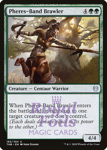 Pheres-Band Brawler 4x FOIL THB MTG Theros Beyond Death Uncommon MINT green