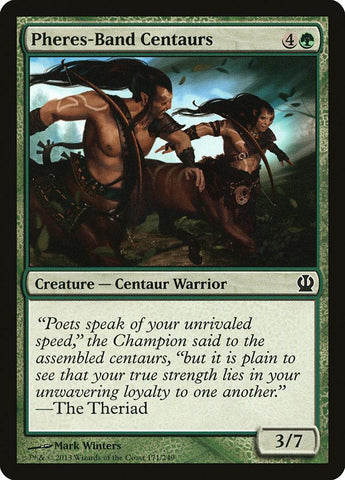 Pheres-Band Centaurs 4x FOIL THS MTG Theros Common MINT green