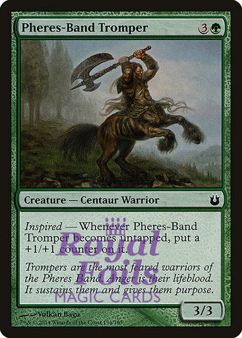 **4x FOIL Pheres-Band Tromper** BNG MTG Born of the Gods Common MINT green