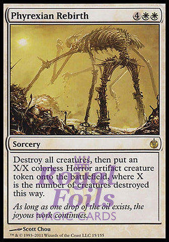 Phyrexian Rebirth 1x FOIL MBS MTG Mirrodin Besieged Rare MINT white