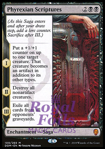 Phyrexian Scriptures 1x FOIL DOM MTG Dominaria Mythic MINT  black