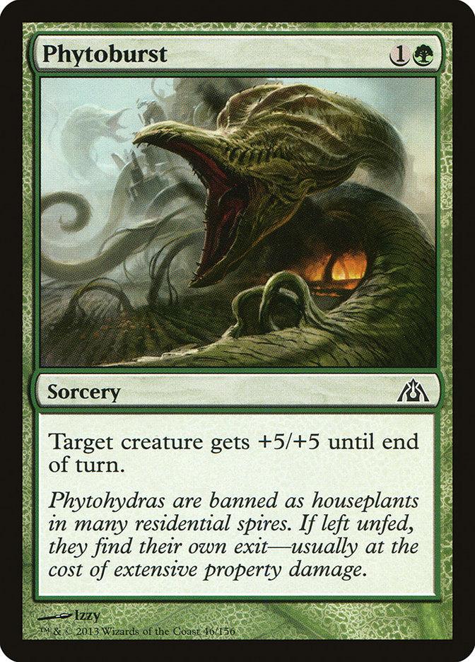 **4x FOIL Phytoburst** DGM MTG Dragon's Maze Common MINT green