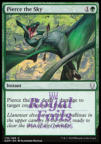 Pierce the Sky 4x FOIL DOM MTG Dominaria Common MINT green