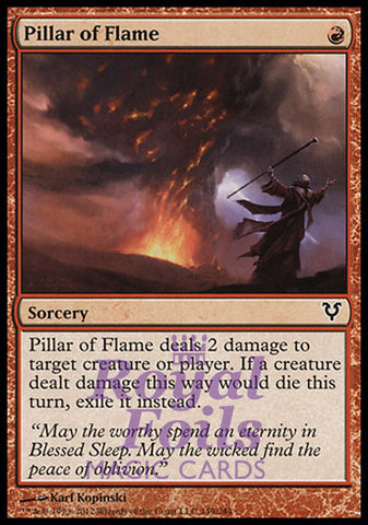 Pillar of Flame 2x FOIL AVR MTG Avacyn Restored Common VF red