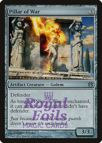 **4x FOIL Pillar of War** BNG MTG Born of the Gods Uncommon MINT artifact
