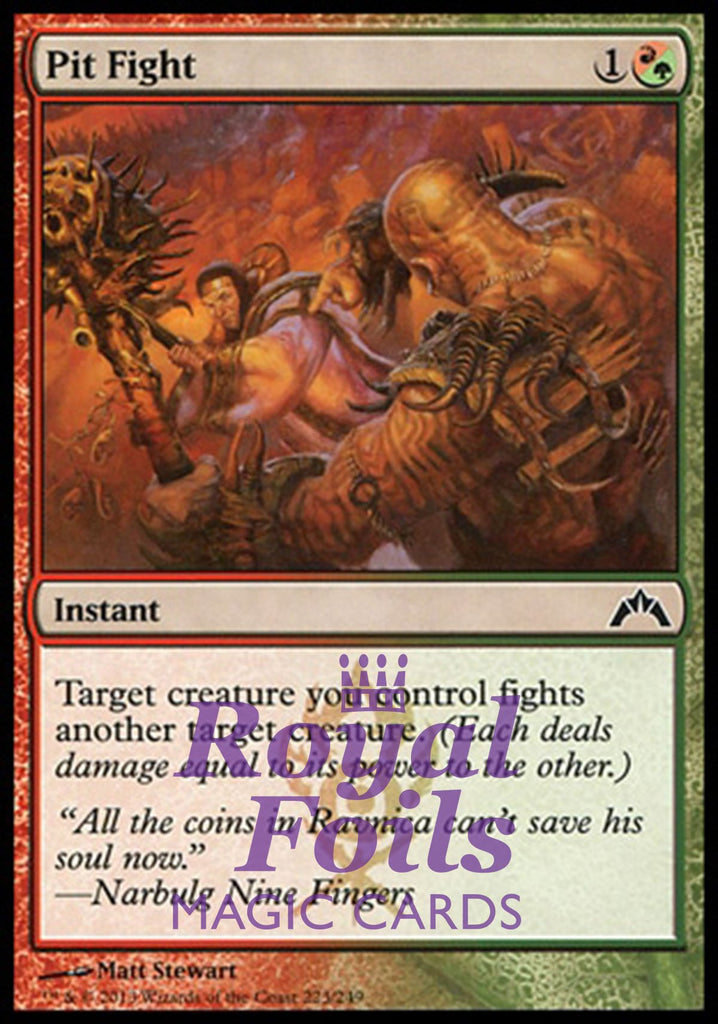Pit Fight 2x FOIL GTC MTG Gatecrash Common MINT red green