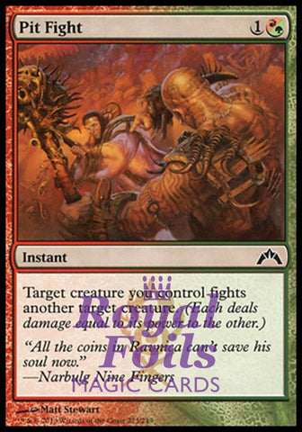 **2x FOIL Pit Fight** GTC MTG Gatecrash Common MINT red green