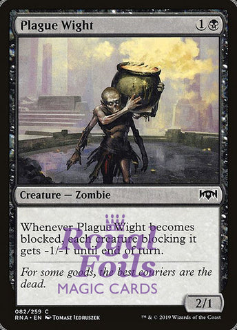 Plague Wight 4x FOIL RNA MTG Ravnica Allegiance Common MINT black