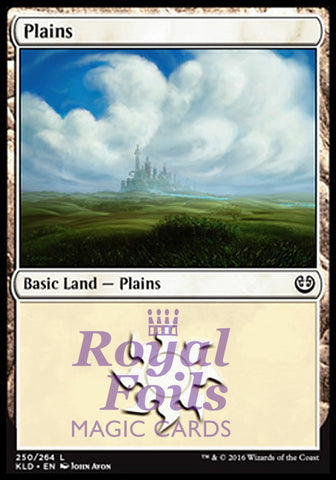 Plains #250 4x FOIL KLD MTG Kaladesh Basic Land MINT white