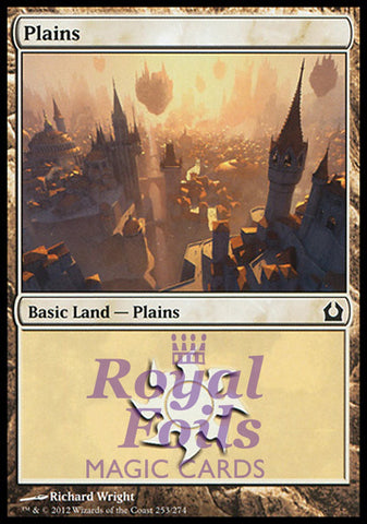 Plains #253 4x FOIL RTR MTG Return to Ravnica Basic Land MINT white