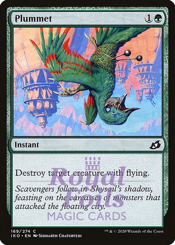 **4x FOIL Plummet** IKO MTG Ikoria Common MINT green