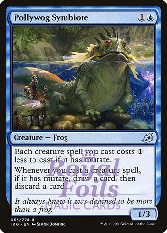 Pollywog Symbiote 2x FOIL IKO MTG Ikoria Uncommon MINT blue