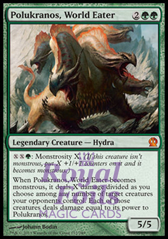 Polukranos World Eater 1x FOIL THS MTG Theros Mythic MINT green