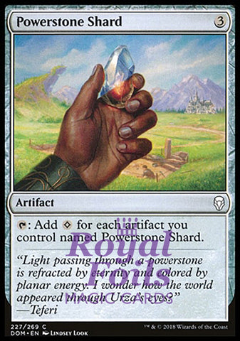 Powerstone Shard 4x FOIL DOM MTG Dominaria Common MINT artifact