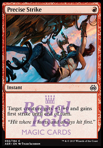 Precise Strike 4x FOIL AER MTG Aether Revolt Common MINT red