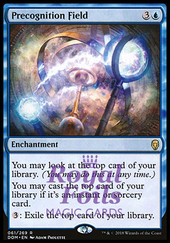 Precognition Field 1x FOIL DOM MTG Dominaria Rare MINT blue