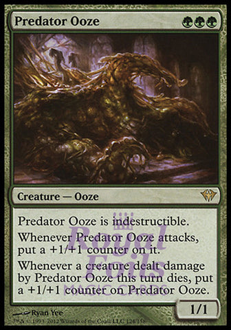 Predator Ooze 1x FOIL DKA MTG Dark Ascension Rare NM green