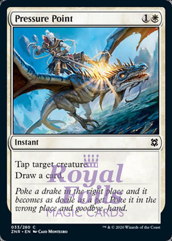 Pressure Point 4x FOIL ZNR MTG Zendikar Rising Common MINT white