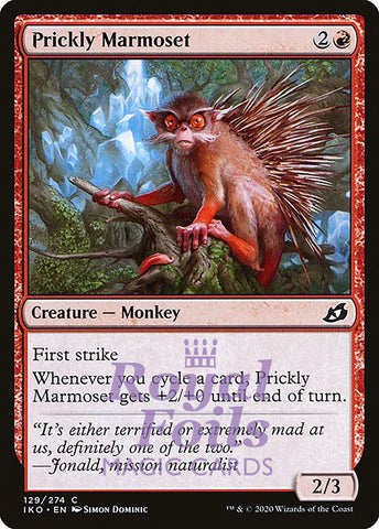 **4x FOIL Prickly Marmoset** IKO MTG Ikoria Common MINT red