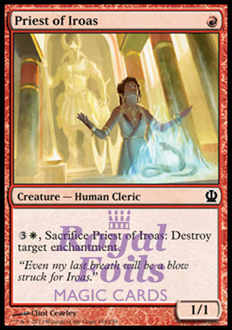 Priest of Iroas 4x FOIL THS MTG Theros Common MINT red