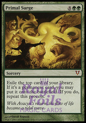 Primal Surge 1x FOIL AVR MTG Avacyn Restored Mythic MINT green
