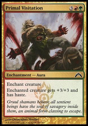 **4x FOIL Primal Visitation** GTC MTG Gatecrash Common MINT red green