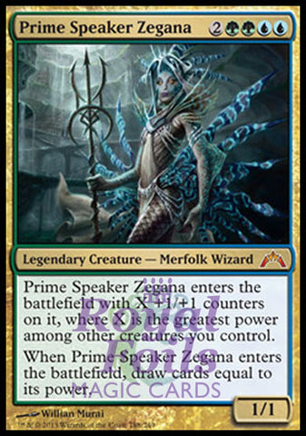 Prime Speaker Zegana 1x FOIL GTC MTG Gatecrash Mythic MINT green blue