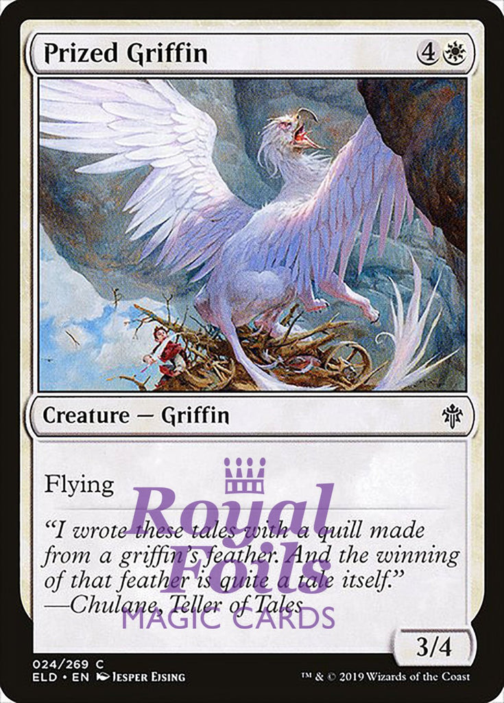 **3x FOIL Prized Griffin** ELD MTG Throne of Eldraine Common MINT white