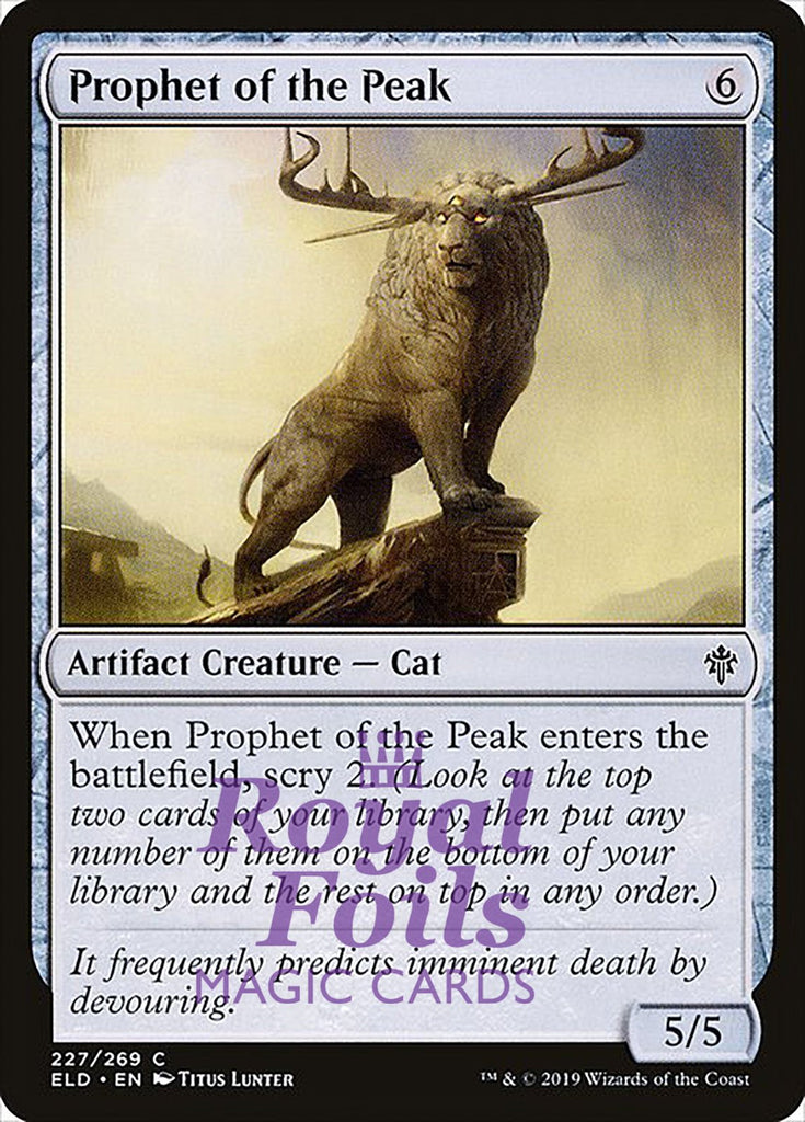 Prophet of the Peak 3x FOIL ELD MTG Throne of Eldraine Common MINT artifact