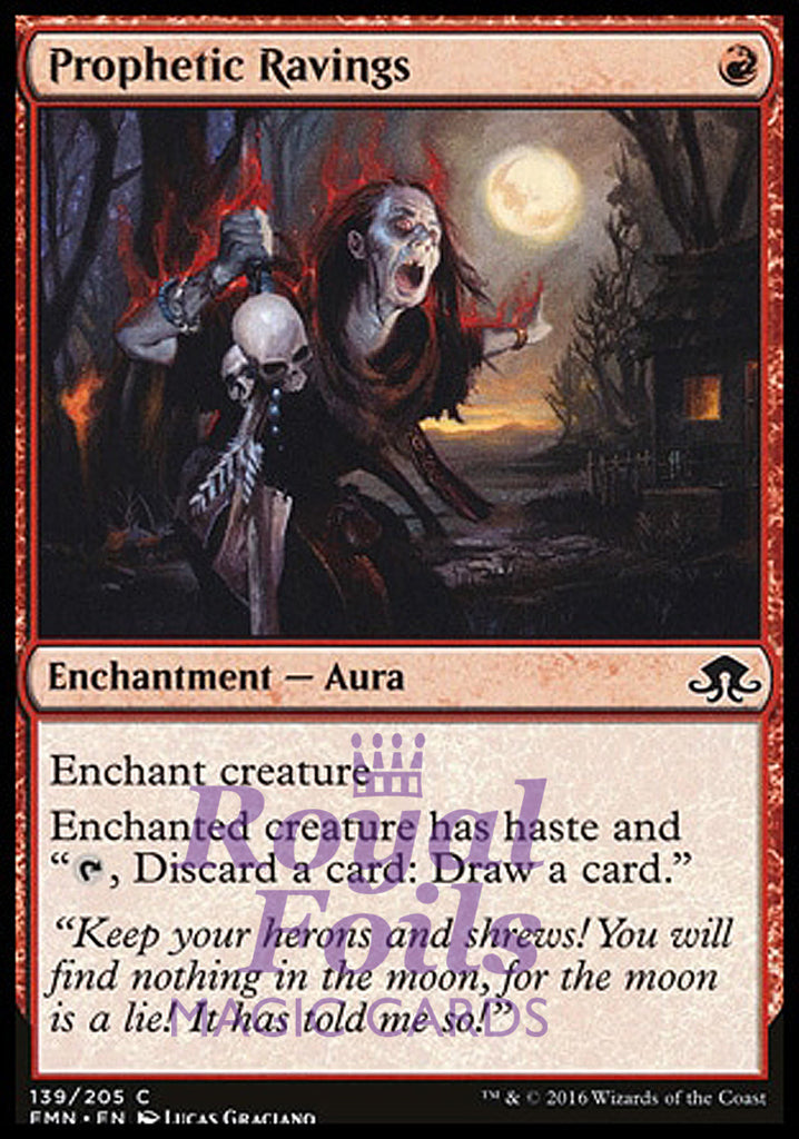 Prophetic Ravings 4x FOIL EMN MTG Eldritch Moon Common MINT red