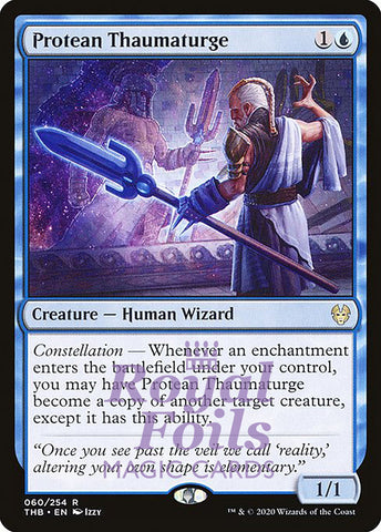 Protean Thaumaturge 2x FOIL THB MTG Theros Beyond Death Rare MINT blue