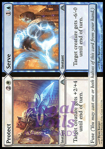 Protect // Serve 2x FOIL DGM MTG Dragon's Maze Uncommon MINT white blue