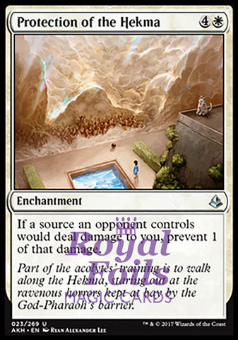 Protection of the Hekma 2x FOIL AKH MTG Amonkhet Uncommon MINT white