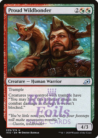 Proud Wildbonder 2x FOIL IKO MTG Ikoria Uncommon MINT red green