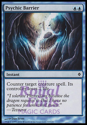 Psychic Barrier 2x FOIL NPH MTG New Phyrexia Common MINT blue