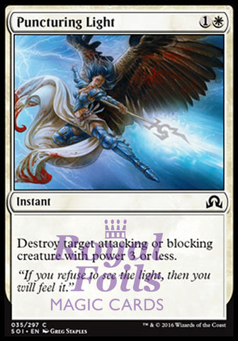 Puncturing Light 4x FOIL SOI MTG Shadows Over Innistrad Common MINT white