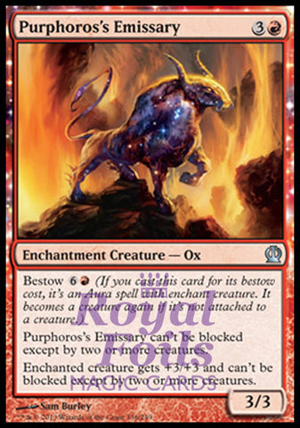Purphoros's Emissary 2x FOIL THS MTG Theros Uncommon MINT red