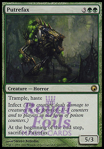 Putrefax 1x FOIL SOM MTG Scars of Mirrodin Rare NM green