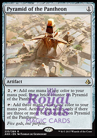 **1x FOIL Pyramid of the Pantheon** AKH MTG Amonkhet Rare MINT artifact